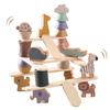Make Balance Game Wooden Stacking Toy Educational Toy Ranking Montessori Concentration Creativity Fingertip Training Shape Recognition Animal Early