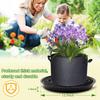 4 Pcs Self-Watering Fabric Pot Base Auto-Irrigation Plant Saucer Breathable Planter Base for 5 Gallon Grow Bag Prevent Plant Rot