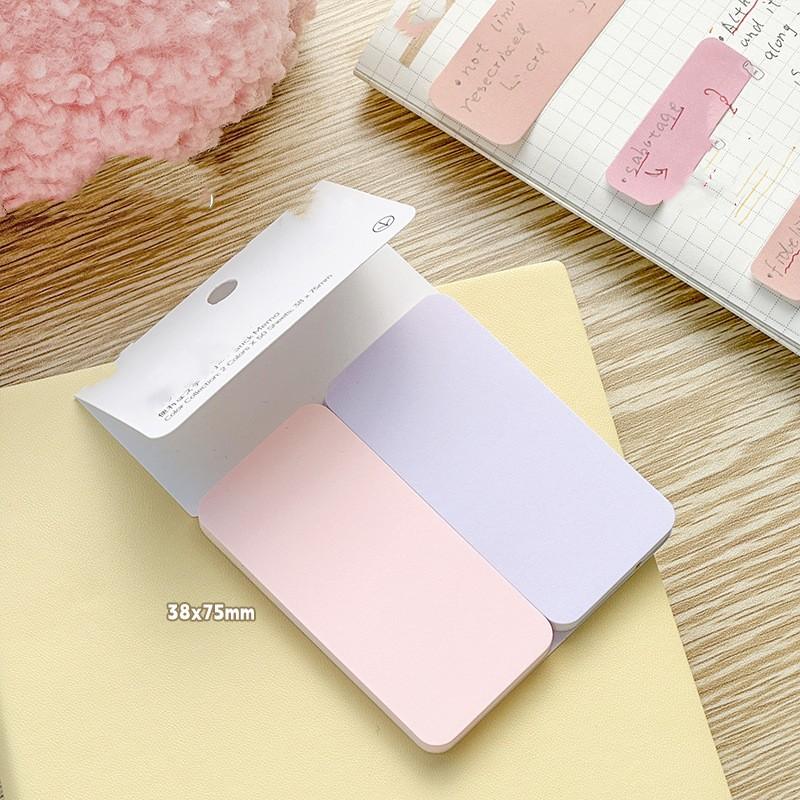 50-100 листов Simple Sticky Note Solid Color Mini Notepad Creative Study Memo Pad для детей Lovely Candlestick Index Note