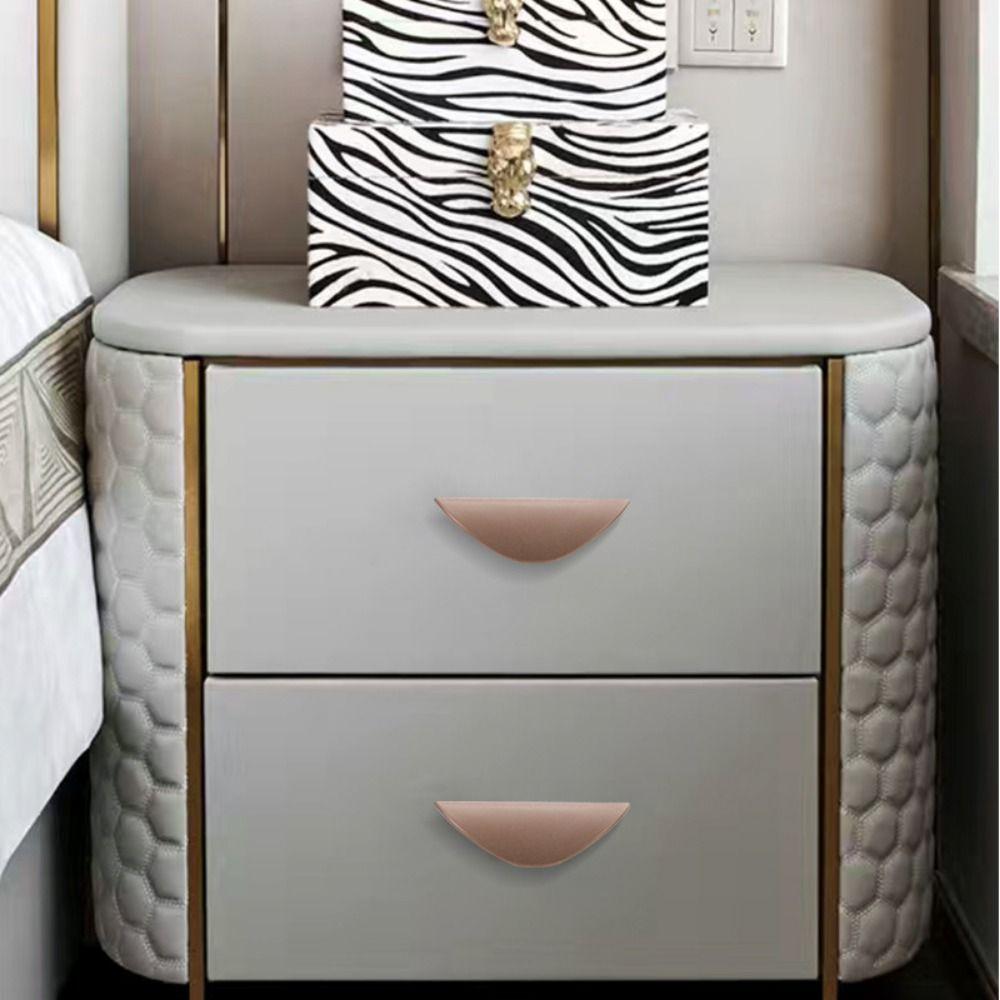 Self-Adhesive Cabinet Knobs Pull Semicircle Shape Drawer Handle Nordic Door Handle  Kitchen