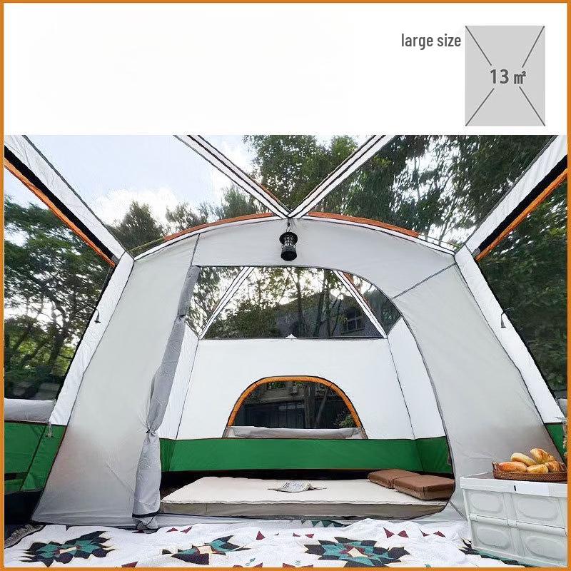 Portable Outdoor Camping Tent with Canopy (2-in-1)