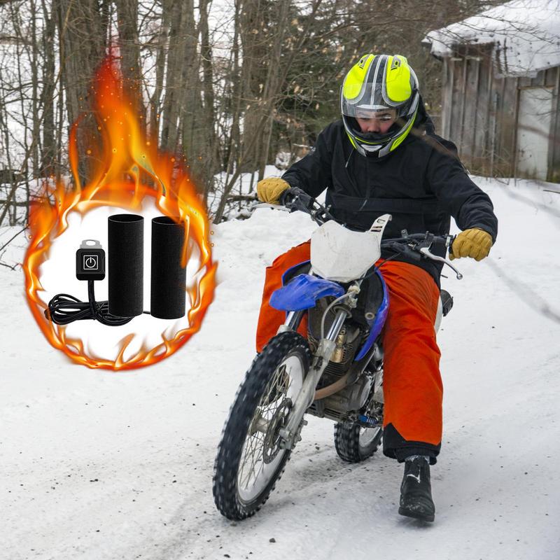 Электрическая подогреваемая ручка 12 В интеллектуальные подогреваемые ручки для мотоцикла с тремя передачами зимние принадлежности