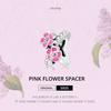 WOSTU Стерлингового серебра 925 пробы, розовый цветок, разделитель, бабочка, подвеска из бисера, подходит для оригинального браслета, ожерелья для женщин, ювелирные изделия