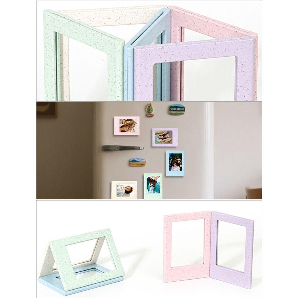 Colorful Instant Camera Photo Frame 3 inch Picture Display Holder New Refrigerator Sticker