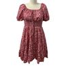 Women's Sleeve Dress Summer Dress Square Short A-Line Flowy Ruffle Beach