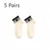 5 пар женских спортивных носков из чистого хлопка в весенне-осеннем стиле с дезодорирующим эффектом