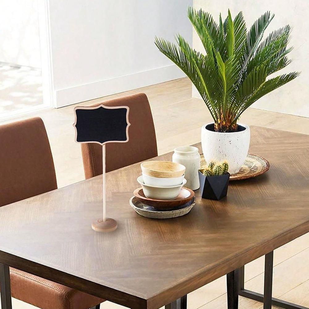 Chalkboard Signs, 20 PCS Mini Chalkboard with Easel Stand, Small Wooden Chalkboard for Party, Event Decorations