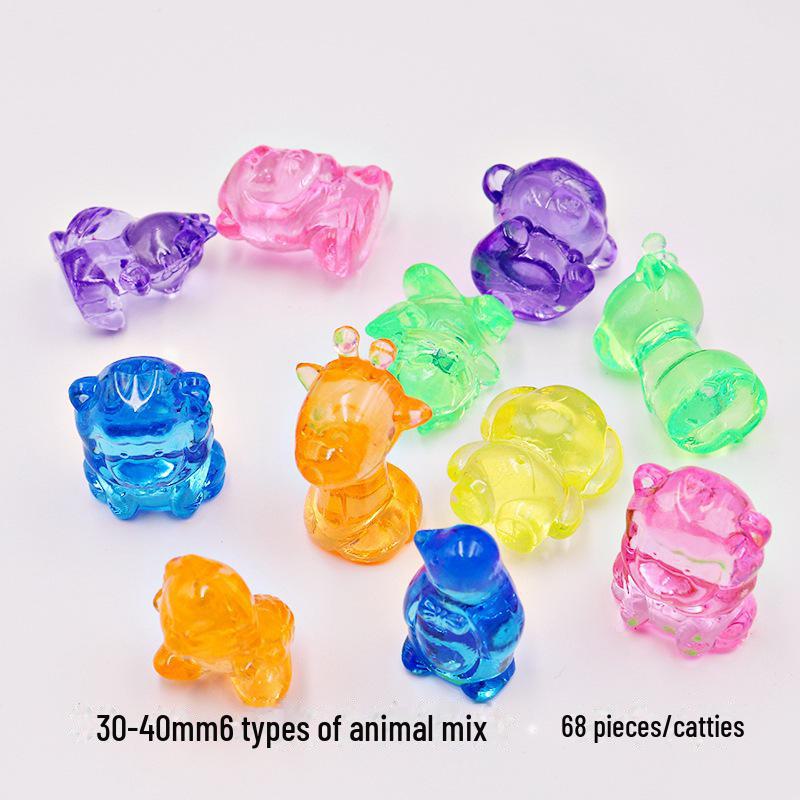 Kids' Gemstone Treasure Shell: Acrylic Diamond and Conch Archaeological Toy.