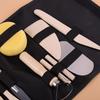 42-Piece Polymer Clay Pottery Tool Set: Sculpting, Carving Knives, Indentation Pens, and Painting Apron Included