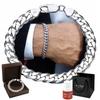 Men' Silver Chain 925 SILVER DIAMOND CUBICLE Chain