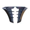 Universal 3D Glossy Black Car Side Wing Air Flow Fender Grill Intake Vent Trim S