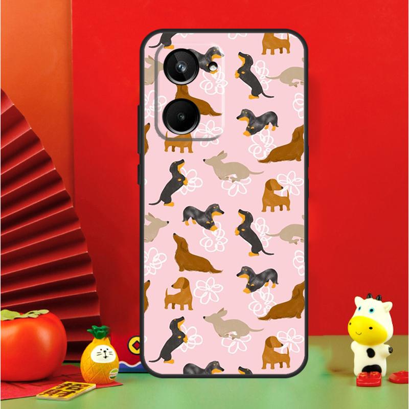 Чехол для Realme 15 Pro GT7 GT6 10 11 12 13 14 Pro Plus C65 C67 C63 C61 C51 C53 C35 C75 C55 с изображением таксы