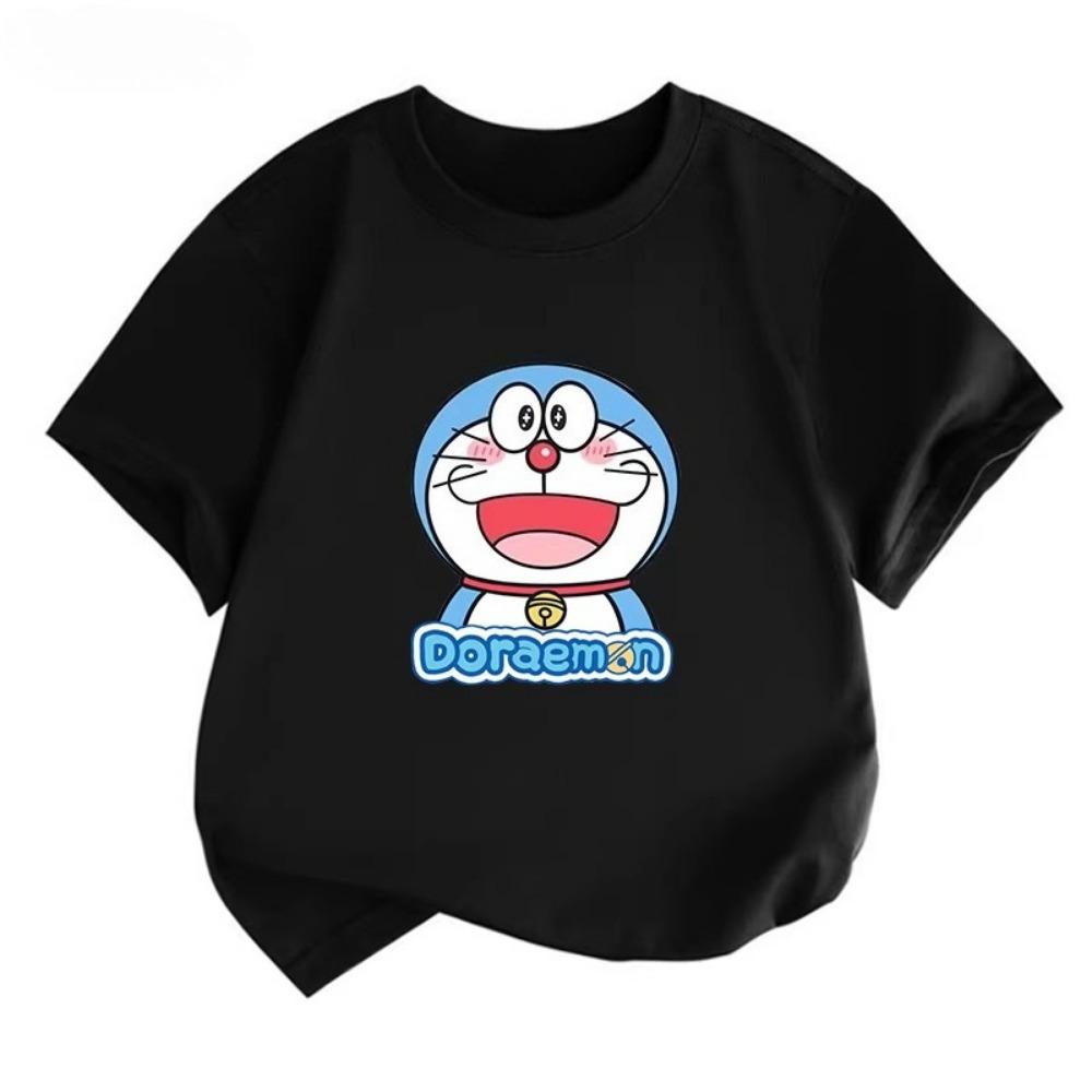 Doraemon children's T-shirt, summer new style, comfortable breathable top for boys and girls