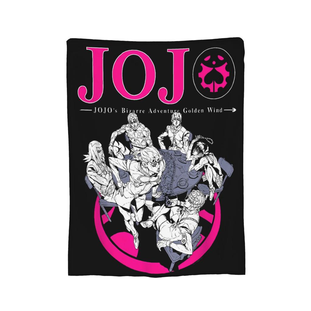 JoJo Золотые одеяла Фланелевые J-JoJos Невероятные приключения Дышащие ультра-мягкие пледы для дома, автомобиля, одеяло