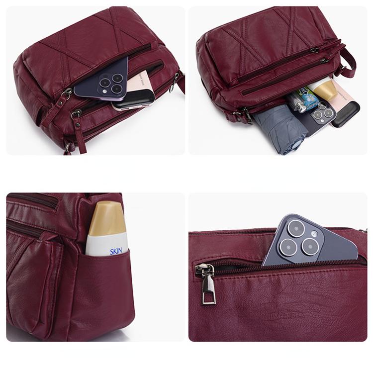 Сумка с несколькими карманами для женщин Модная универсальная сумка через плечо для отдыха и туризма для женщин среднего и пожилого возраста Мамина сумка-кроссбоди CLE