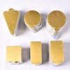 100 Pieces Pastry Pads Cake Dessert Cookies Pad Various Shapes of Golden Pallet Pad Cake Decoration Tools