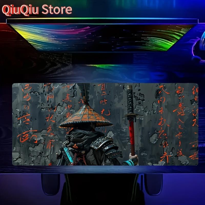 1pc Samurai Warrior Design Mouse Pad Non-Slip Large Mousepad 400X900 PC Computer Keyboard XXL Desk Mat Offices Rug Gaming Mats