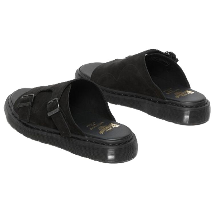 Dr. Martens Модные Удобные Резиновая Подошва Нескользящие Шлепанцы Унисекс Сандалии Черные 27498001