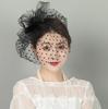 Bridal Face Covering Headgear Veil Old Shanghai Cheongsam Accessories Classical Feather Top Hat