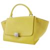 CELINE Trapeze Small Handbag 174683 yellow Calfskin Women Used