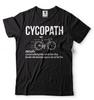 Cycopath Велосипедная футболка Байкерская рубашка Мужская футболка Велосипедная рубашка