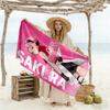Naruto Character Customize Text Beach Towel Quick-Dry Soft Microfiber