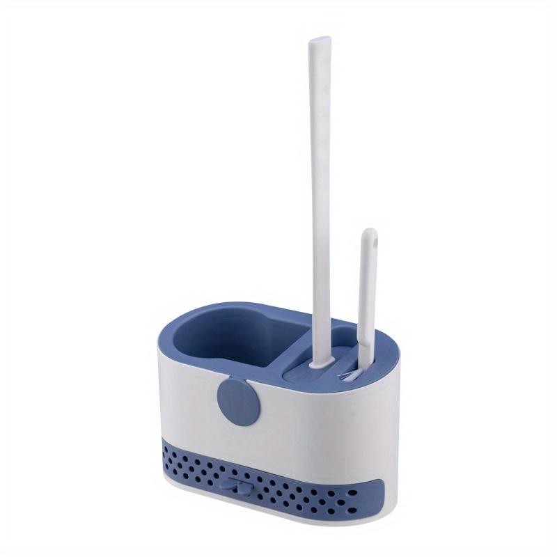 1set Wall-mounted Toilet Brush Household No Dead Angle Bathroom Toilet Cleaning Silicone Brush Toilet Brush Cleaning Set Bathroom Accessories ARI