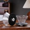 Glass Coffee Filter Cups and Espresso Filter Paper Set Reusable Cone Pour Over Coffee Dripper Filters Accessorie