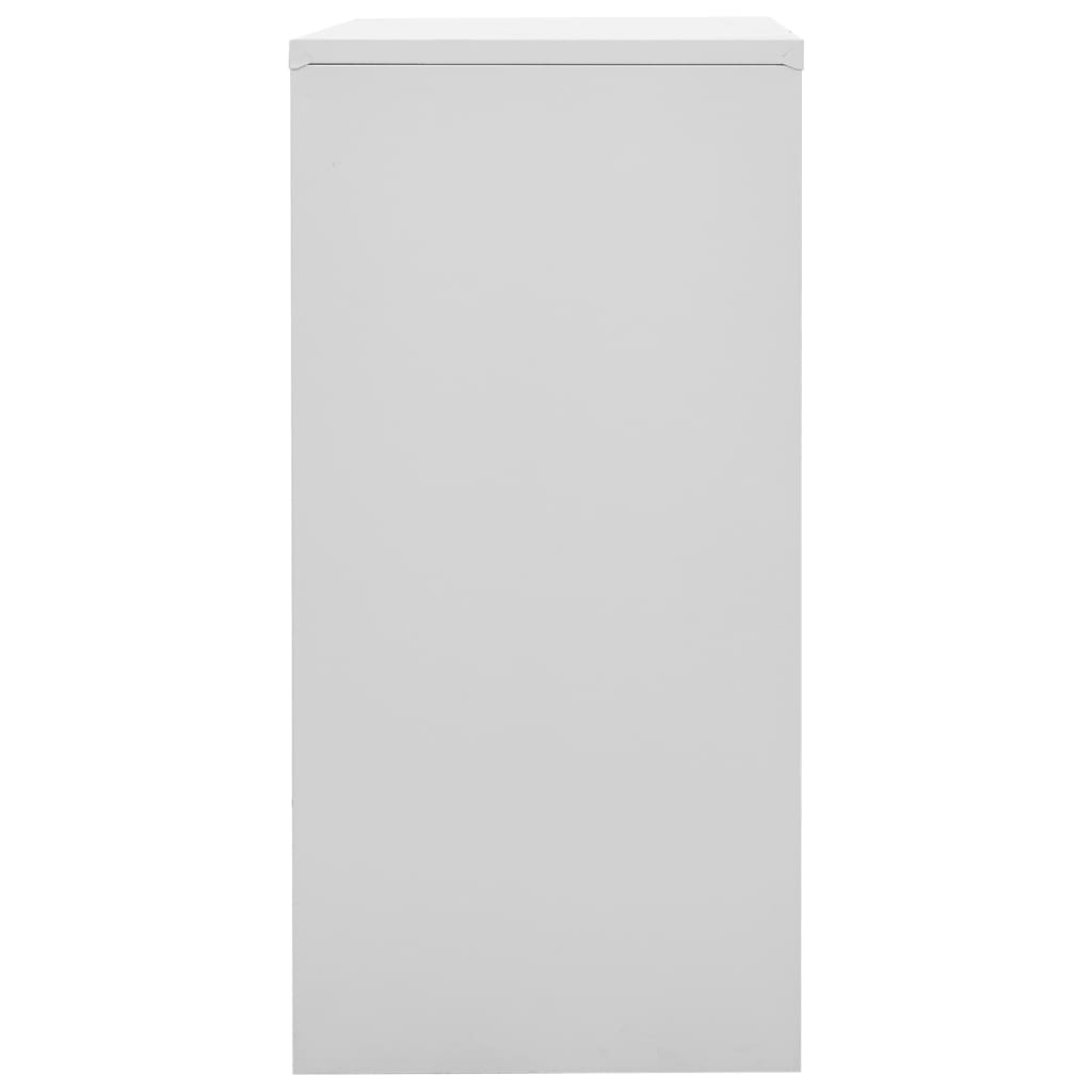 Vidaxl Szafka Zamykana Na Klucz, Szaro-Zielona, 90X45X92,5 Cm, Stal