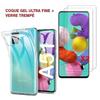 Silicone Gel Case - TRANSPARENT - Samsung Galaxy A51 - UltraSlim - 2 Tempered Glass Films - Screen Protector