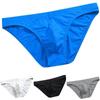 Men Underwear Y-Front Briefs Mid Waist One Piece Semi-Transparent Breathable