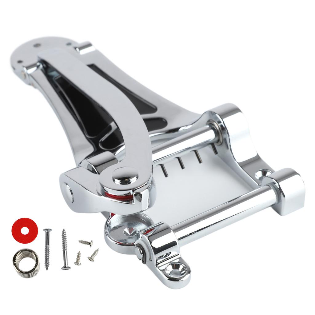 Guitar Tailpiece Replacement Electric Guitar Tremolo Bridge Metal Tailpiece with Hand Crank