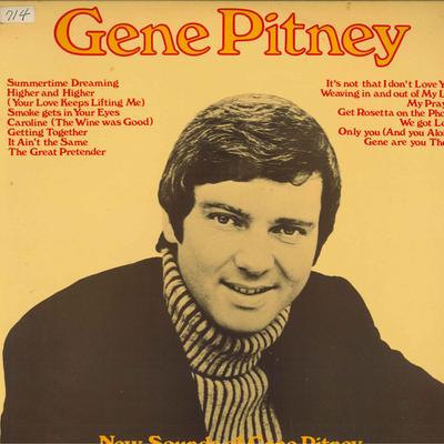 Виниловая пластинка GENE PITNEY Новые звуки Джина Питни NSPL28165 Pye International 1972 Великобритания Поп Б/у