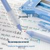 Фиолетовая шариковая ручка с нажимным механизмом, быстросохнущая, для учеников - Высокая эстетика, идеально подходит для начальной и средней школы, нейтральные чернила, стержень ST