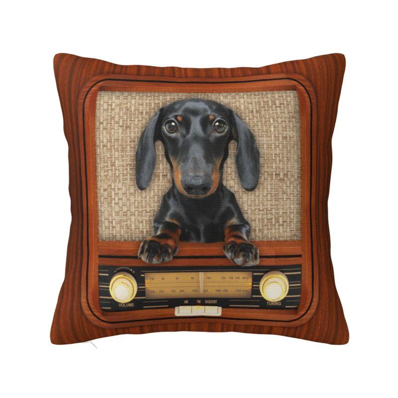 Dachshund Cushion Cover cm Soft Sausage Badger Wiener Dog Throw Pillow Case Bedroom Decoration Bedding Sofa Pillowslip