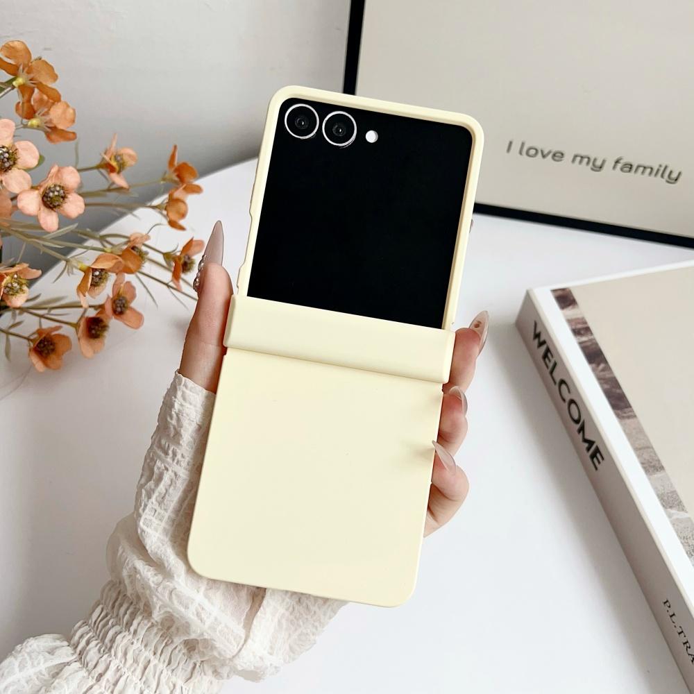 Для чехла Samsung Z Flip 6 Однотонный Матовый Ультратонкий Шарнирный Ударопрочный Твердый ПК Для Samsung Galaxy ZFlip7 Flip6 5 4 3 5G Чехол