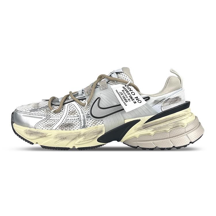 Nike V2K Run Тканевая Амортизация Устойчивая к истиранию Дышащая Покрытие Легкий Низкие Повседневная Обувь для Бега Женская FD0736-100(Team116-V2K)