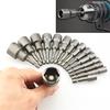 1set 5mm-13mm Hex Socket Sleeve Nozzle Nut Driver Drill Bit Adapter Tool