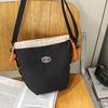 Women's summer new large-capacity outdoor travel shoulder bag summer messenger small bag nylon bucket mobile phone bag
