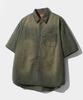 Рубашка с коротким рукавом Dimiteulibeullaeg Vlad Cutoff Applique Fade Washed_Оливковый