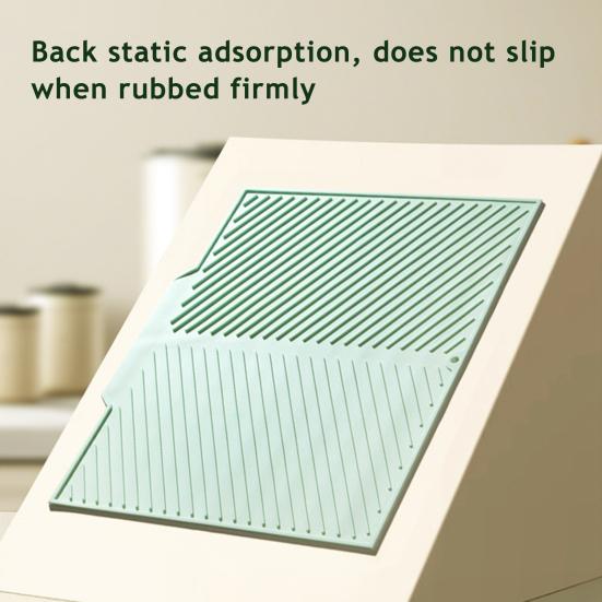 Силиконовый коврик для сушки посуды для кухонной столешницы, быстросохнущий, термостойкий, подставка для кастрюль, силиконовый коврик, нескользящая подкладка для защиты разделочной доски