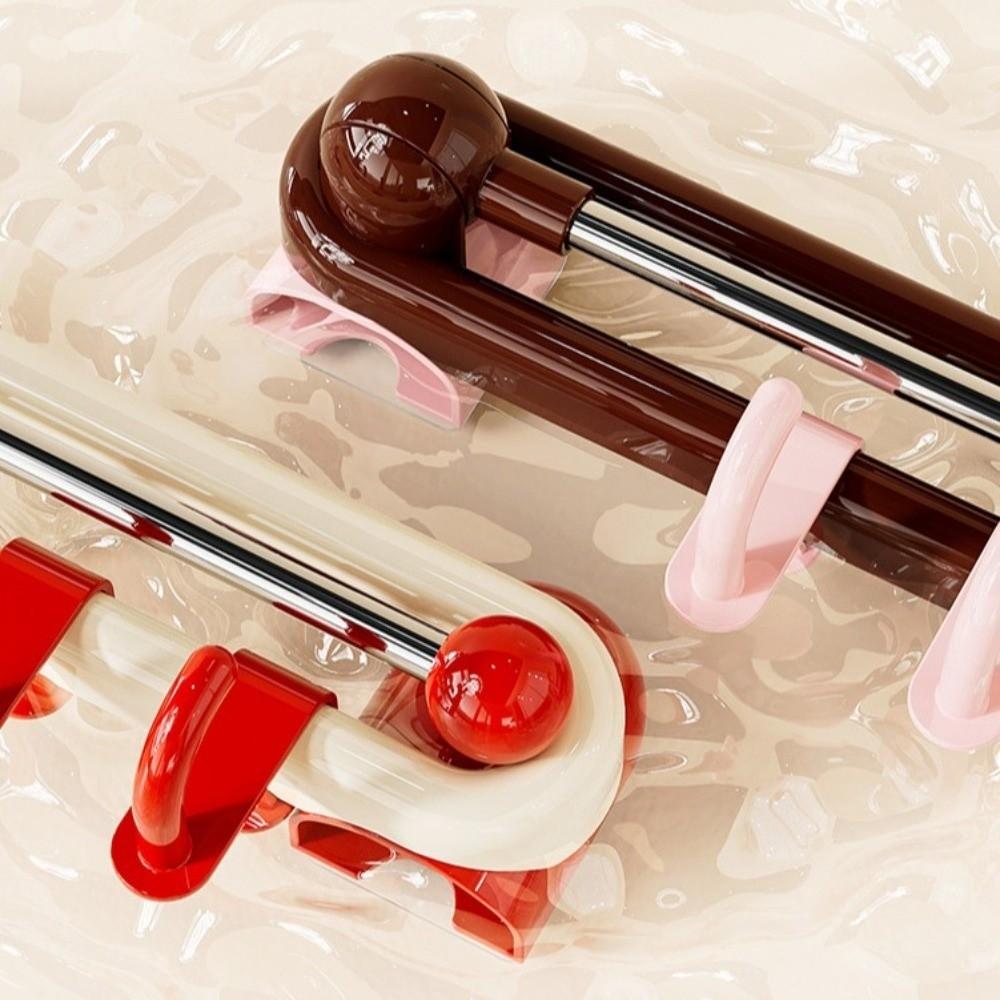 Wall Rotating Sliding Hooks Waterproof Plastic Wall Towel Hooks Space Saving Paste-on Kitchen Storage Hooks for Home