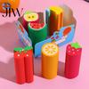 Back to School Stationery Pencil Erasers, Cute Fruit, Candy, Dessert Shaped Cylindrical Creative Classroom Supplies Eraser, Desktop Stationary