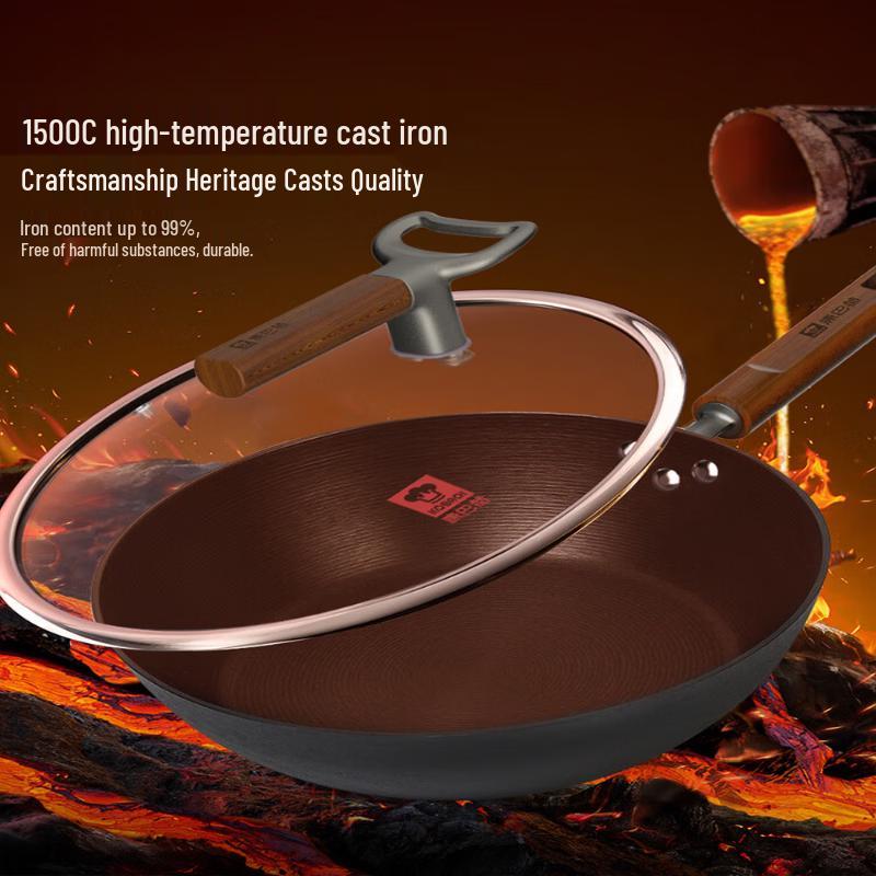 KOBACH 28cm Cast Iron Frying Pan with Lid