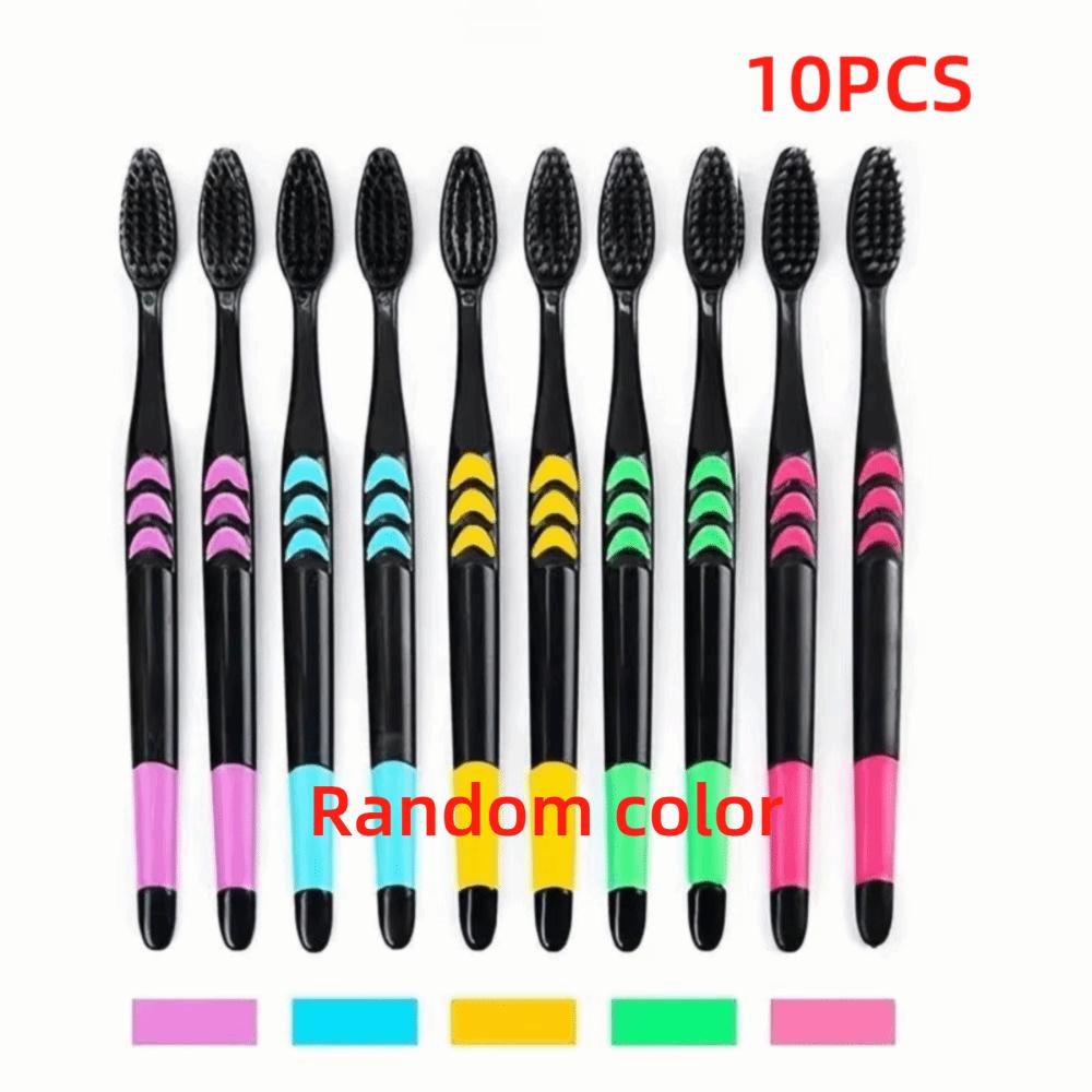 10PCS Ultra-Fine Bristles Family Pack Toothbrush Antibacterial Soft Bristle Toothbrushes Gum Care