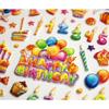 Reusable Stickers - 3D Relief - Birthday - Glitter
