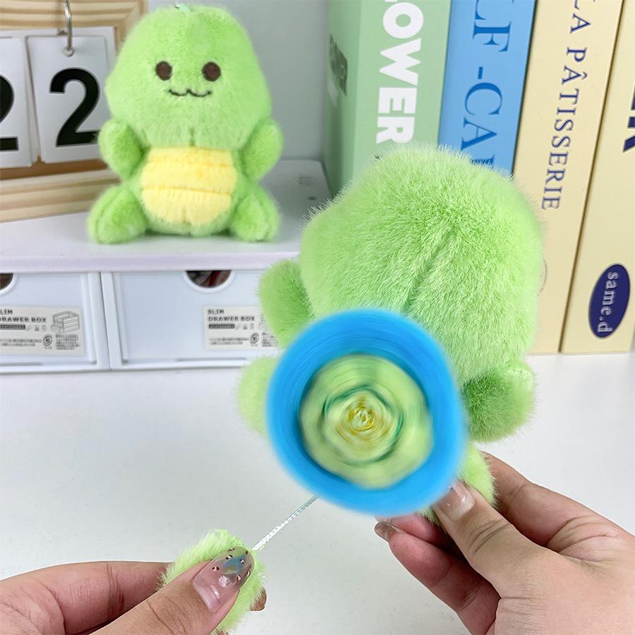 Cartoon Little Turtle Schoolbag Pendant Doll Cute Plush Toy Transport Turtle Grabbing Machine Doll Birthday Gift