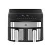 Friteuse À Air Chaud HOMCOM 8L Dual Chamber Air Fryer with 10 Programmes, 2400 Watt Air Fryer, Black