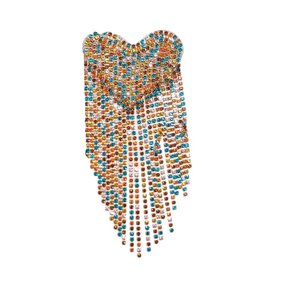 Панк-брошь из бисера, аксессуары для одежды, нежная кисточка, эполет для мужчин и женщин