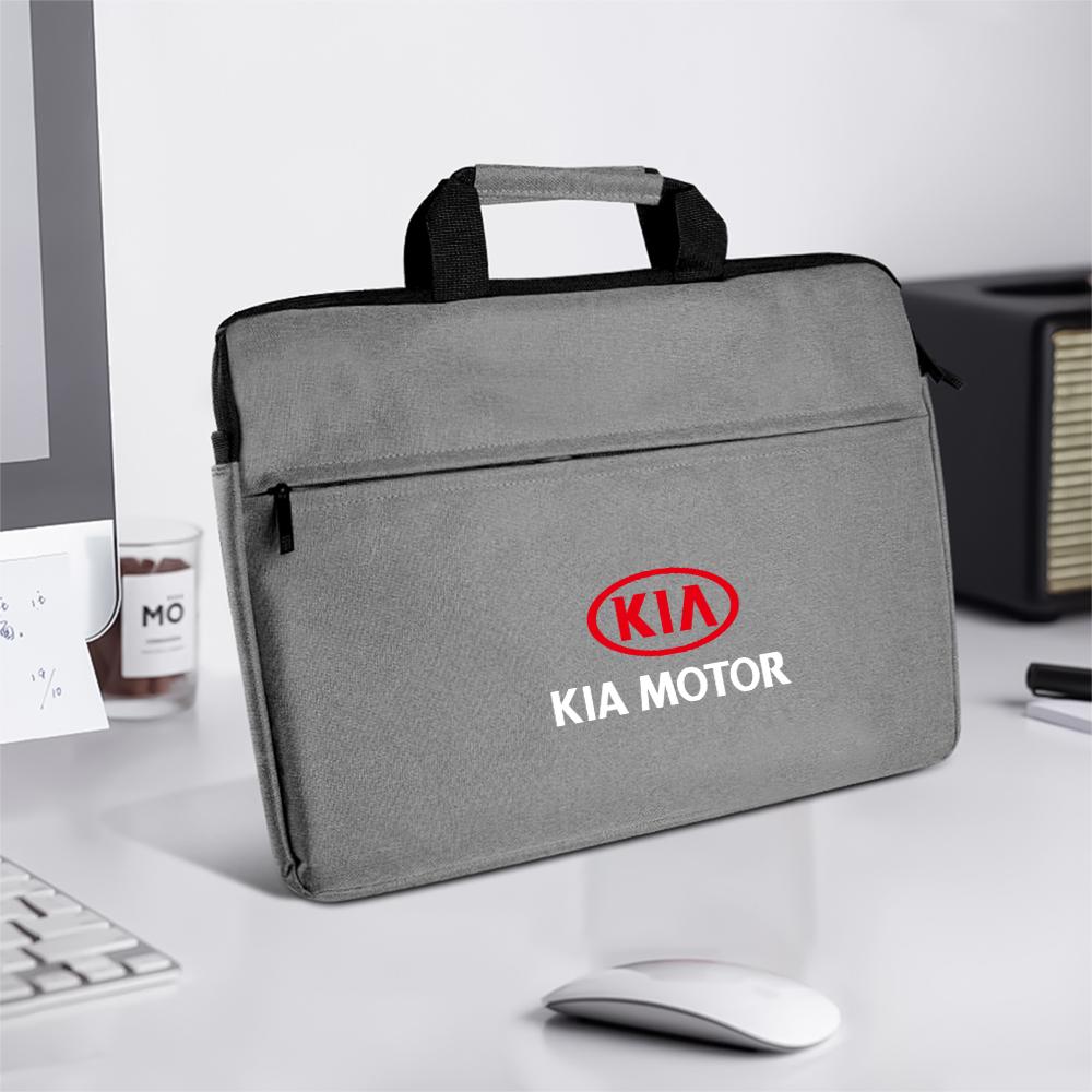 2026 Hot Car Sticker Fashion Tablet Waterproof Portable Travel Carrying Bag Computer Handbag For KIA KN Rio Sportage Cerato Soul